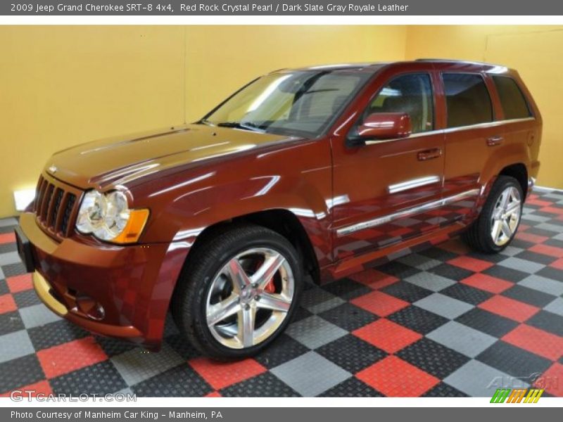 Red Rock Crystal Pearl / Dark Slate Gray Royale Leather 2009 Jeep Grand Cherokee SRT-8 4x4