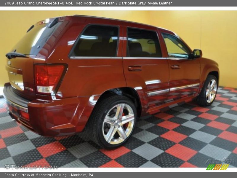 Red Rock Crystal Pearl / Dark Slate Gray Royale Leather 2009 Jeep Grand Cherokee SRT-8 4x4