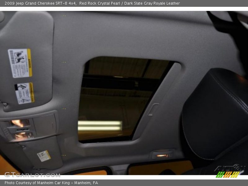 Red Rock Crystal Pearl / Dark Slate Gray Royale Leather 2009 Jeep Grand Cherokee SRT-8 4x4