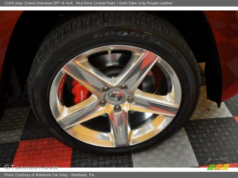 Red Rock Crystal Pearl / Dark Slate Gray Royale Leather 2009 Jeep Grand Cherokee SRT-8 4x4