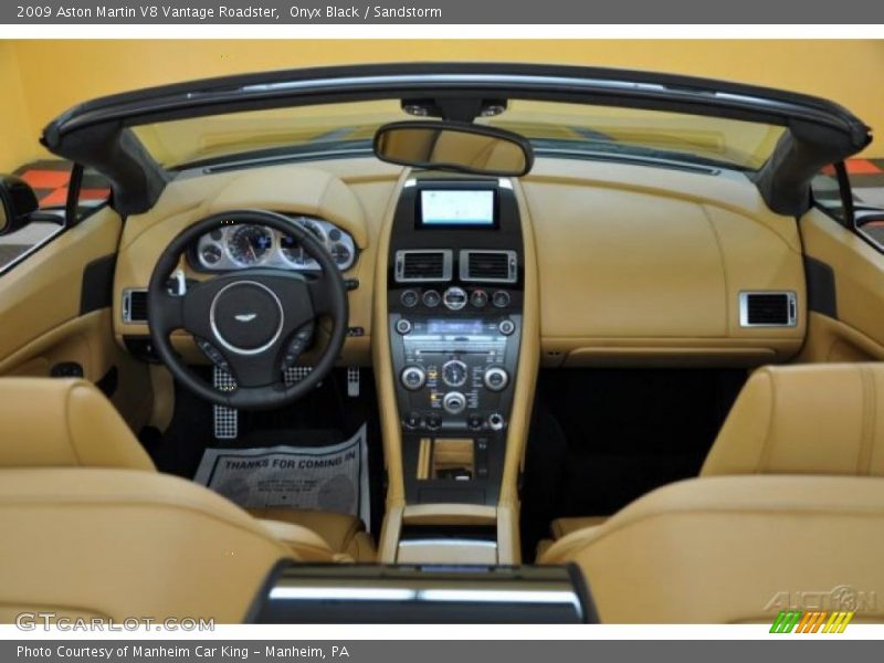 Onyx Black / Sandstorm 2009 Aston Martin V8 Vantage Roadster