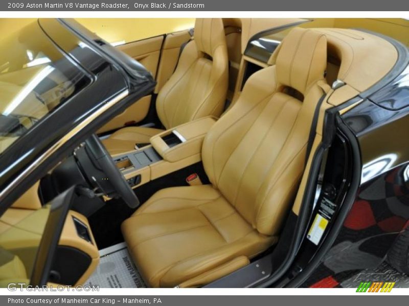 Onyx Black / Sandstorm 2009 Aston Martin V8 Vantage Roadster