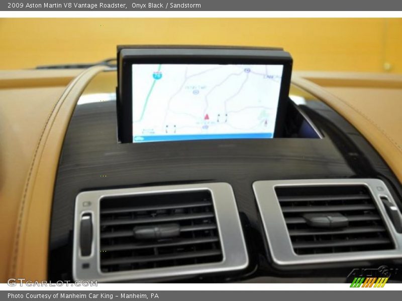 Onyx Black / Sandstorm 2009 Aston Martin V8 Vantage Roadster