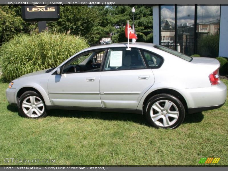 Brilliant Silver Metallic / Taupe 2005 Subaru Outback 3.0 R Sedan