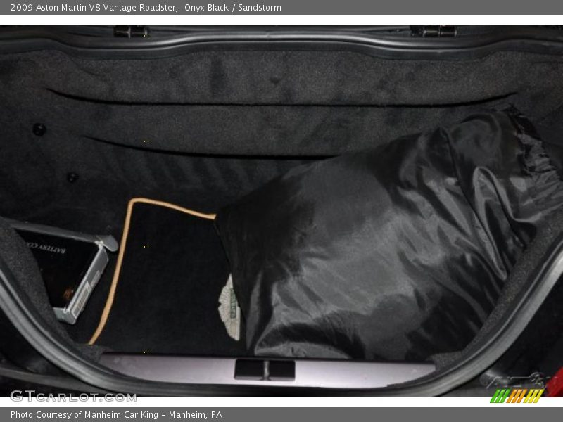 Onyx Black / Sandstorm 2009 Aston Martin V8 Vantage Roadster