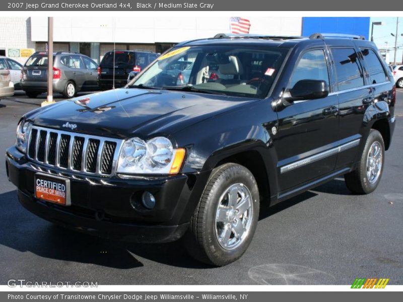 Black / Medium Slate Gray 2007 Jeep Grand Cherokee Overland 4x4