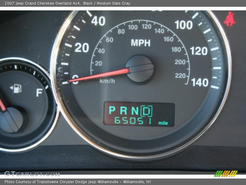 Black / Medium Slate Gray 2007 Jeep Grand Cherokee Overland 4x4