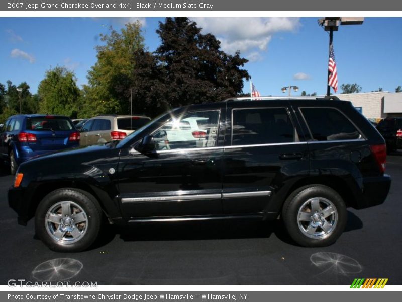 Black / Medium Slate Gray 2007 Jeep Grand Cherokee Overland 4x4