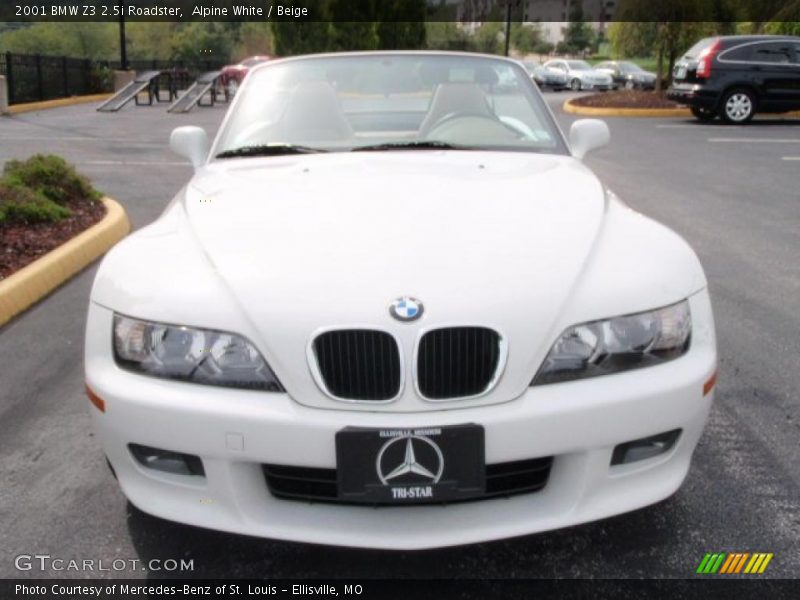 Alpine White / Beige 2001 BMW Z3 2.5i Roadster