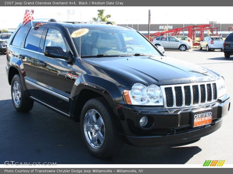 Black / Medium Slate Gray 2007 Jeep Grand Cherokee Overland 4x4