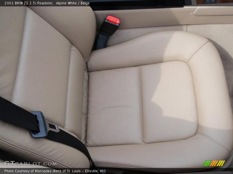 Alpine White / Beige 2001 BMW Z3 2.5i Roadster