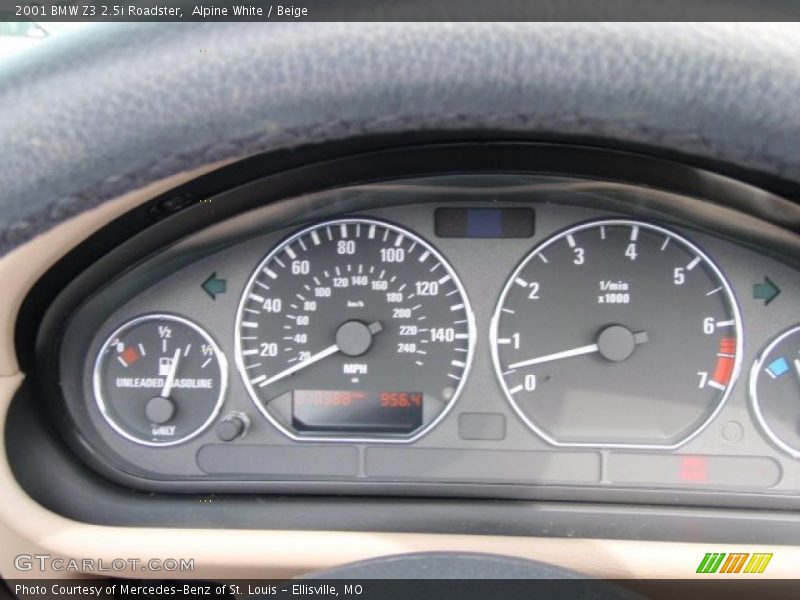 Alpine White / Beige 2001 BMW Z3 2.5i Roadster
