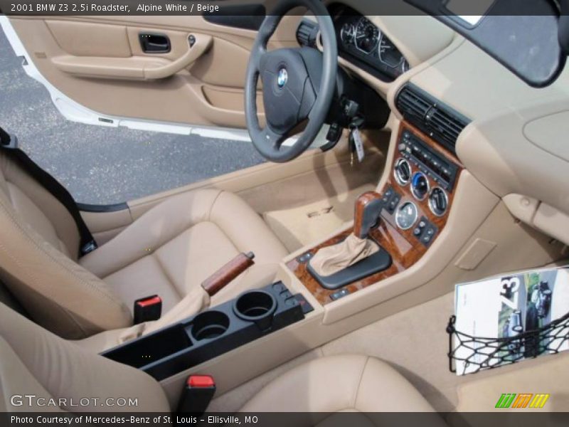 Alpine White / Beige 2001 BMW Z3 2.5i Roadster