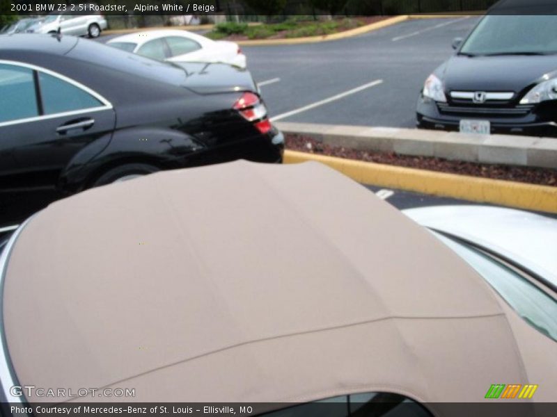 Alpine White / Beige 2001 BMW Z3 2.5i Roadster