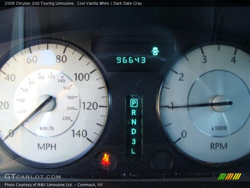 Cool Vanilla White / Dark Slate Gray 2008 Chrysler 300 Touring Limousine