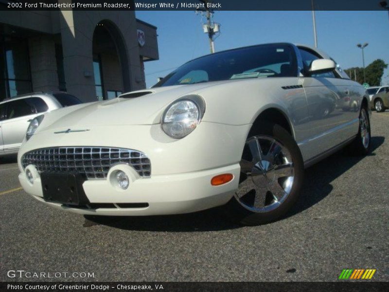 Whisper White / Midnight Black 2002 Ford Thunderbird Premium Roadster