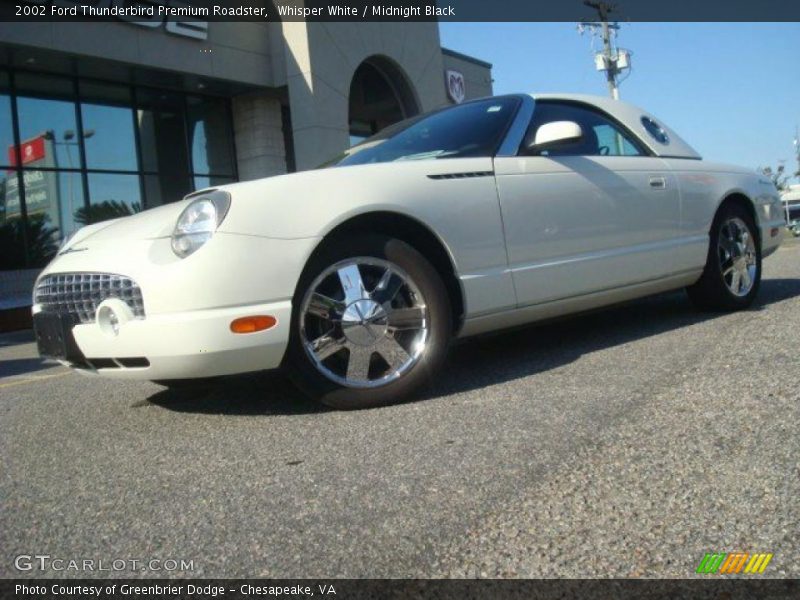 Whisper White / Midnight Black 2002 Ford Thunderbird Premium Roadster