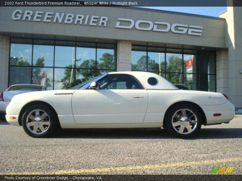 Whisper White / Midnight Black 2002 Ford Thunderbird Premium Roadster