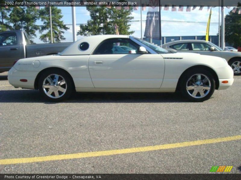 Whisper White / Midnight Black 2002 Ford Thunderbird Premium Roadster
