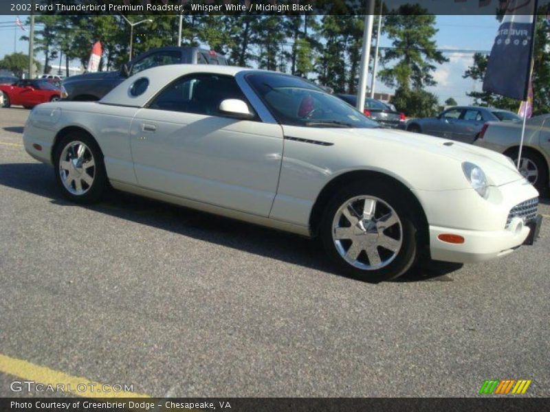 Whisper White / Midnight Black 2002 Ford Thunderbird Premium Roadster