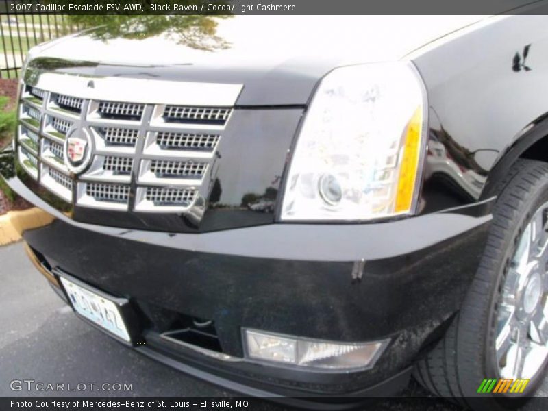 Black Raven / Cocoa/Light Cashmere 2007 Cadillac Escalade ESV AWD