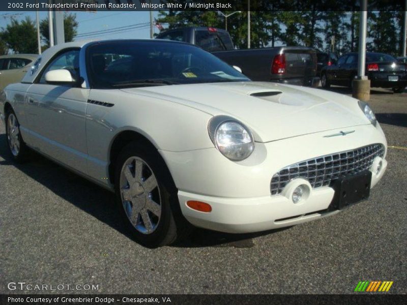 Whisper White / Midnight Black 2002 Ford Thunderbird Premium Roadster