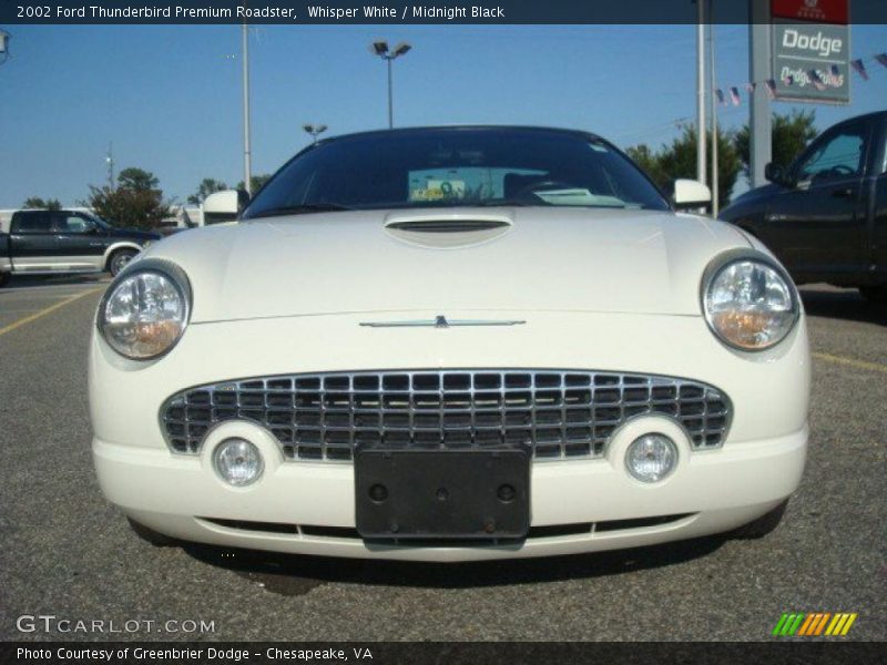 Whisper White / Midnight Black 2002 Ford Thunderbird Premium Roadster