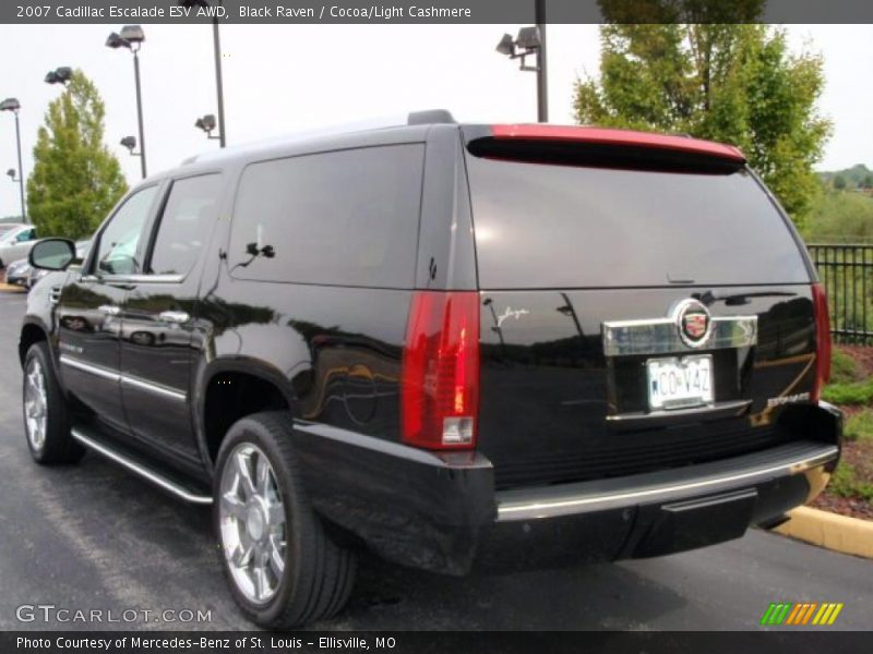 Black Raven / Cocoa/Light Cashmere 2007 Cadillac Escalade ESV AWD
