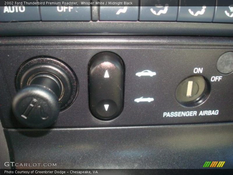 Whisper White / Midnight Black 2002 Ford Thunderbird Premium Roadster