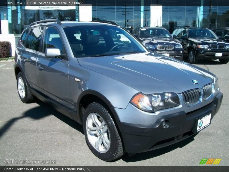Silver Gray Metallic / Black 2005 BMW X3 3.0i