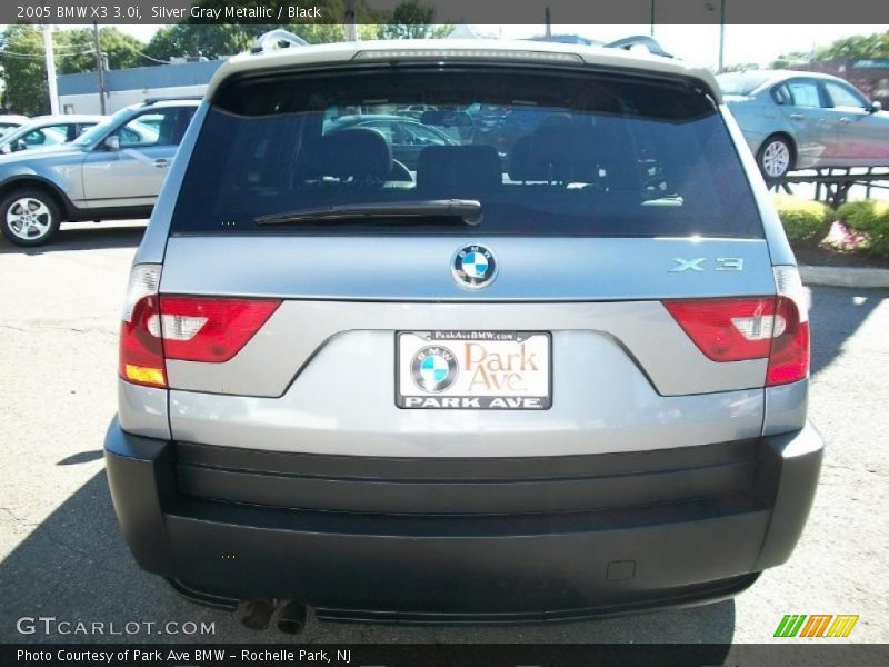 Silver Gray Metallic / Black 2005 BMW X3 3.0i