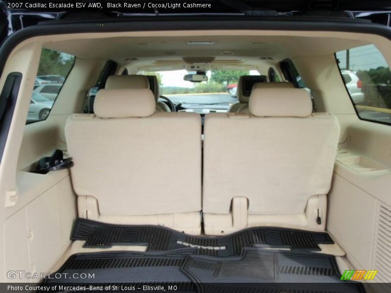 Black Raven / Cocoa/Light Cashmere 2007 Cadillac Escalade ESV AWD
