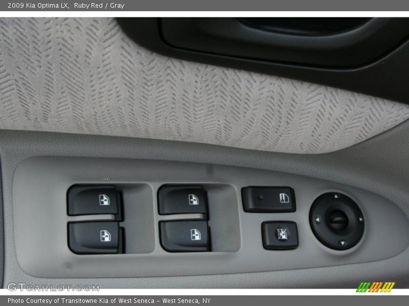 Ruby Red / Gray 2009 Kia Optima LX