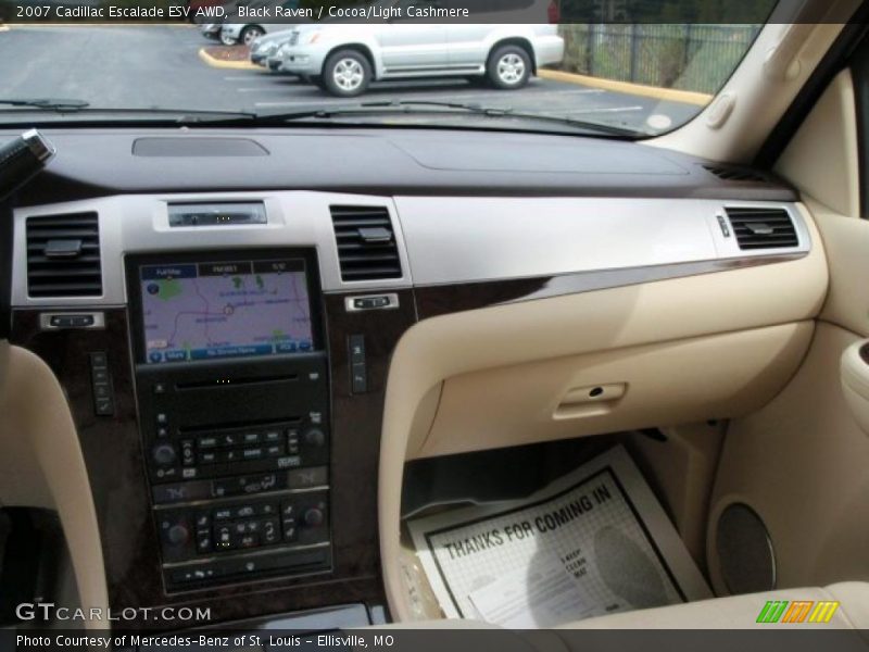 Black Raven / Cocoa/Light Cashmere 2007 Cadillac Escalade ESV AWD
