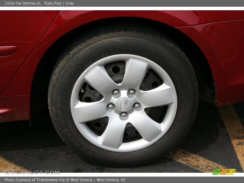 Ruby Red / Gray 2009 Kia Optima LX