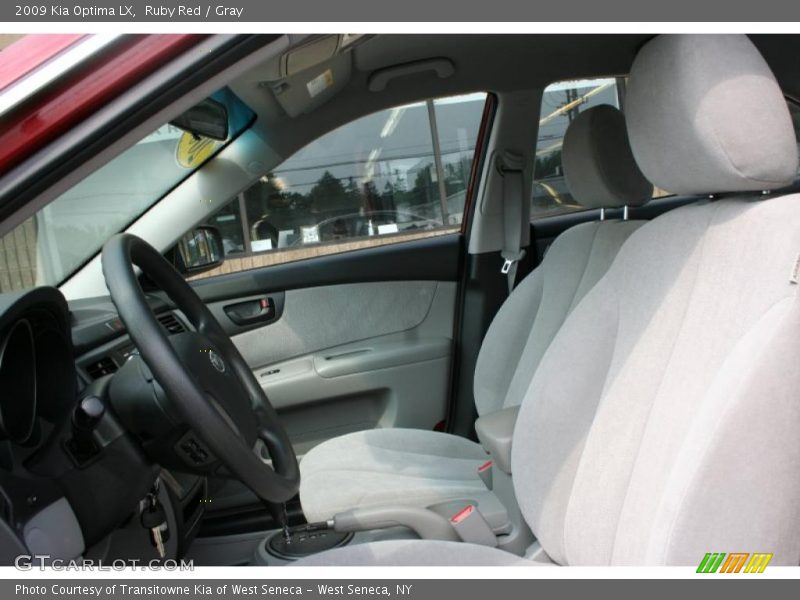 Ruby Red / Gray 2009 Kia Optima LX