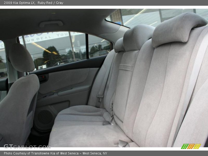 Ruby Red / Gray 2009 Kia Optima LX