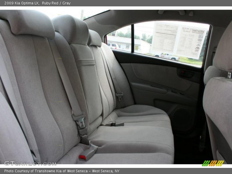 Ruby Red / Gray 2009 Kia Optima LX