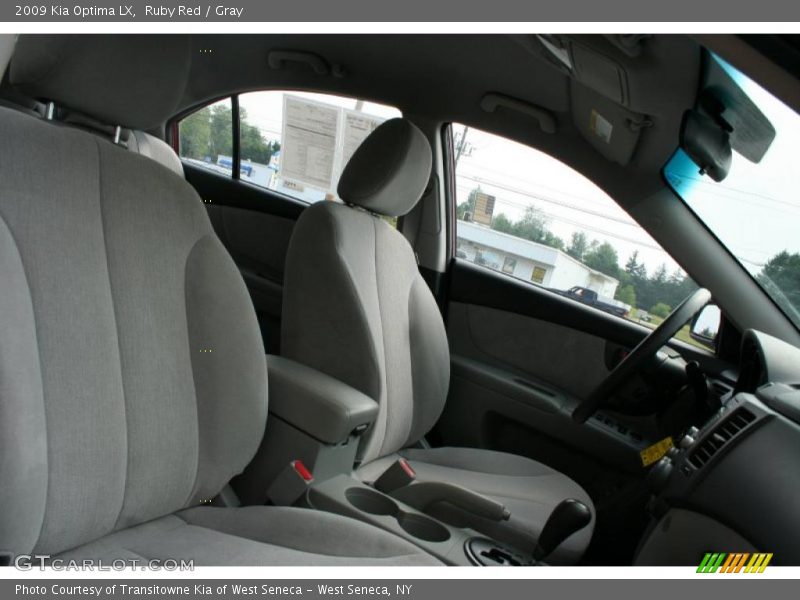 Ruby Red / Gray 2009 Kia Optima LX