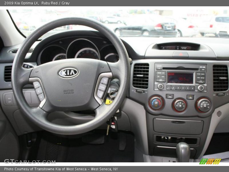Ruby Red / Gray 2009 Kia Optima LX
