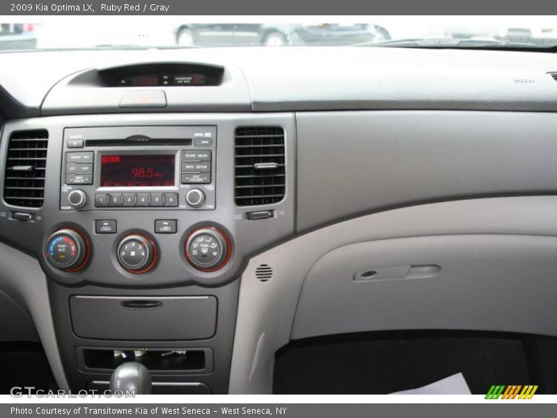 Ruby Red / Gray 2009 Kia Optima LX