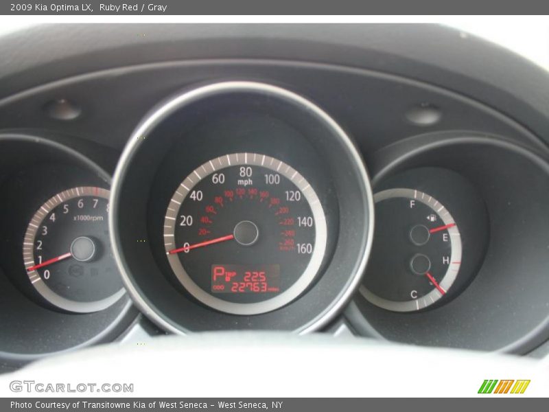 Ruby Red / Gray 2009 Kia Optima LX