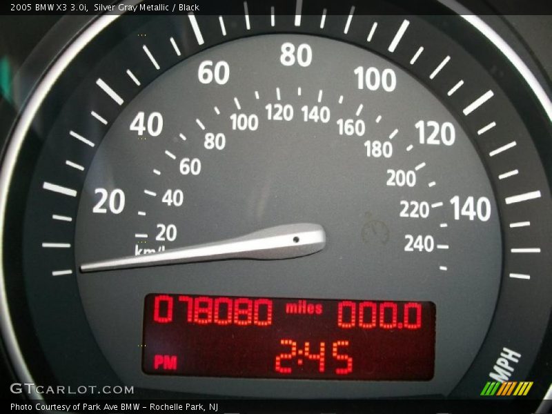 Silver Gray Metallic / Black 2005 BMW X3 3.0i