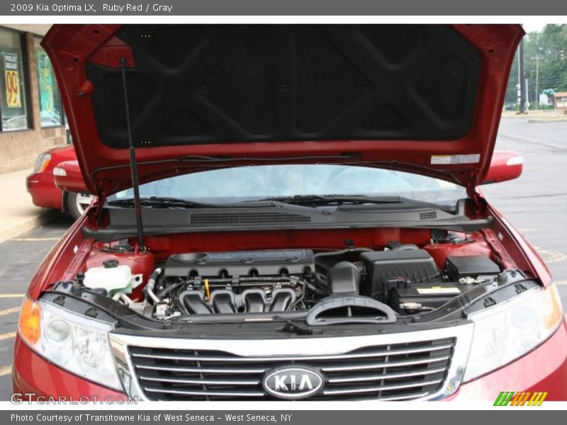 Ruby Red / Gray 2009 Kia Optima LX