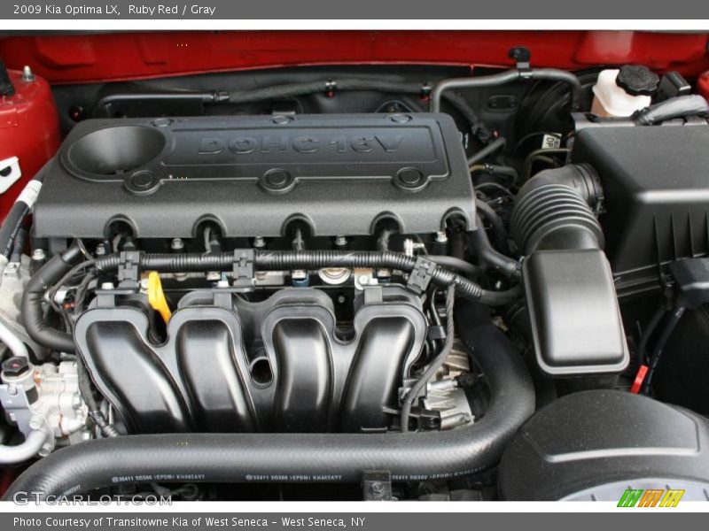 Ruby Red / Gray 2009 Kia Optima LX