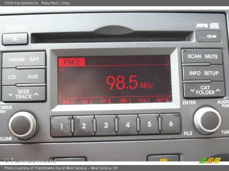 Ruby Red / Gray 2009 Kia Optima LX