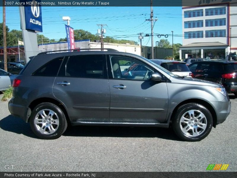 Nimbus Gray Metallic / Taupe 2007 Acura MDX Technology