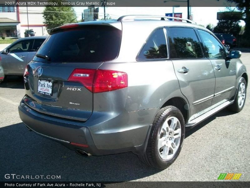 Nimbus Gray Metallic / Taupe 2007 Acura MDX Technology