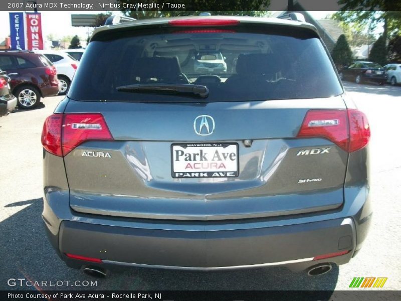 Nimbus Gray Metallic / Taupe 2007 Acura MDX Technology