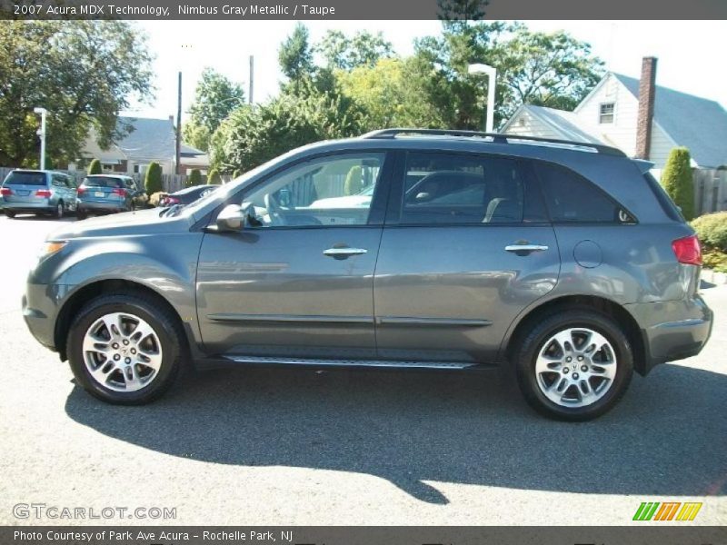 Nimbus Gray Metallic / Taupe 2007 Acura MDX Technology